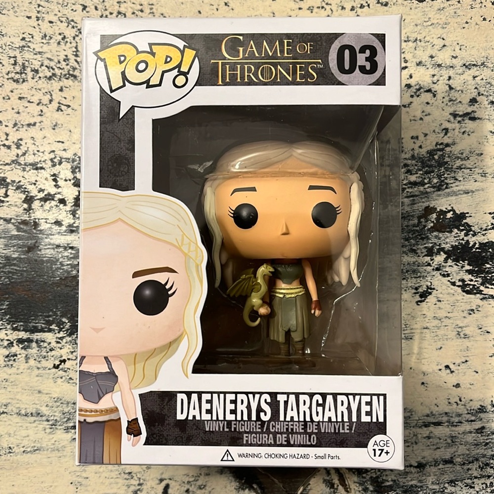 Funko Pop Daenerys Targaryen 03 Gold / White Dragon Barnes & Noble Exclusive